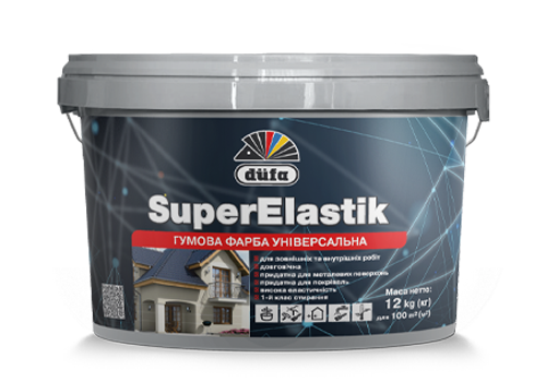 Фарба гумова Dufa SuperElastik біла 12 кг